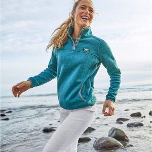 L.L.Bean Sweater Fleece Pullover in Evening Blue